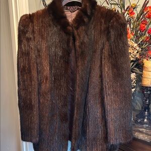 Brown Mink Fur Jacket